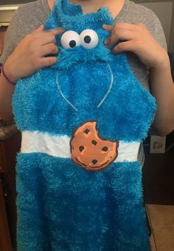 Cookie Monster costume, Size M Girls