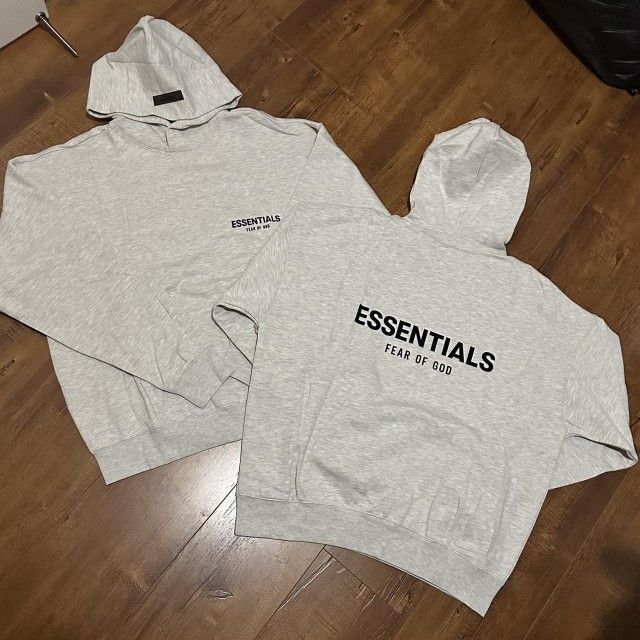 “Fear of God Men's Grey Hoodie” 