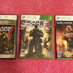 Gears Of War Platinum Hits, Gears Of War 3, Gears Of War Judgment Xbox 360 Games