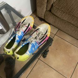 Adidas Cleats Mens 12 Multicolor F50 Messi TRX FG Athletic Soccer Futbol Shoes