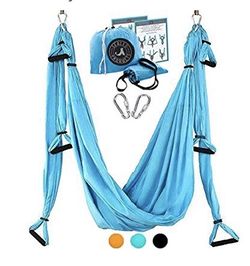 NEW! Aerial Yoga Swing – Premium Yoga Trapeze Set for Aerial Yoga Hammock Activities – Swing for Balance Flexibility and Back Pain Relief