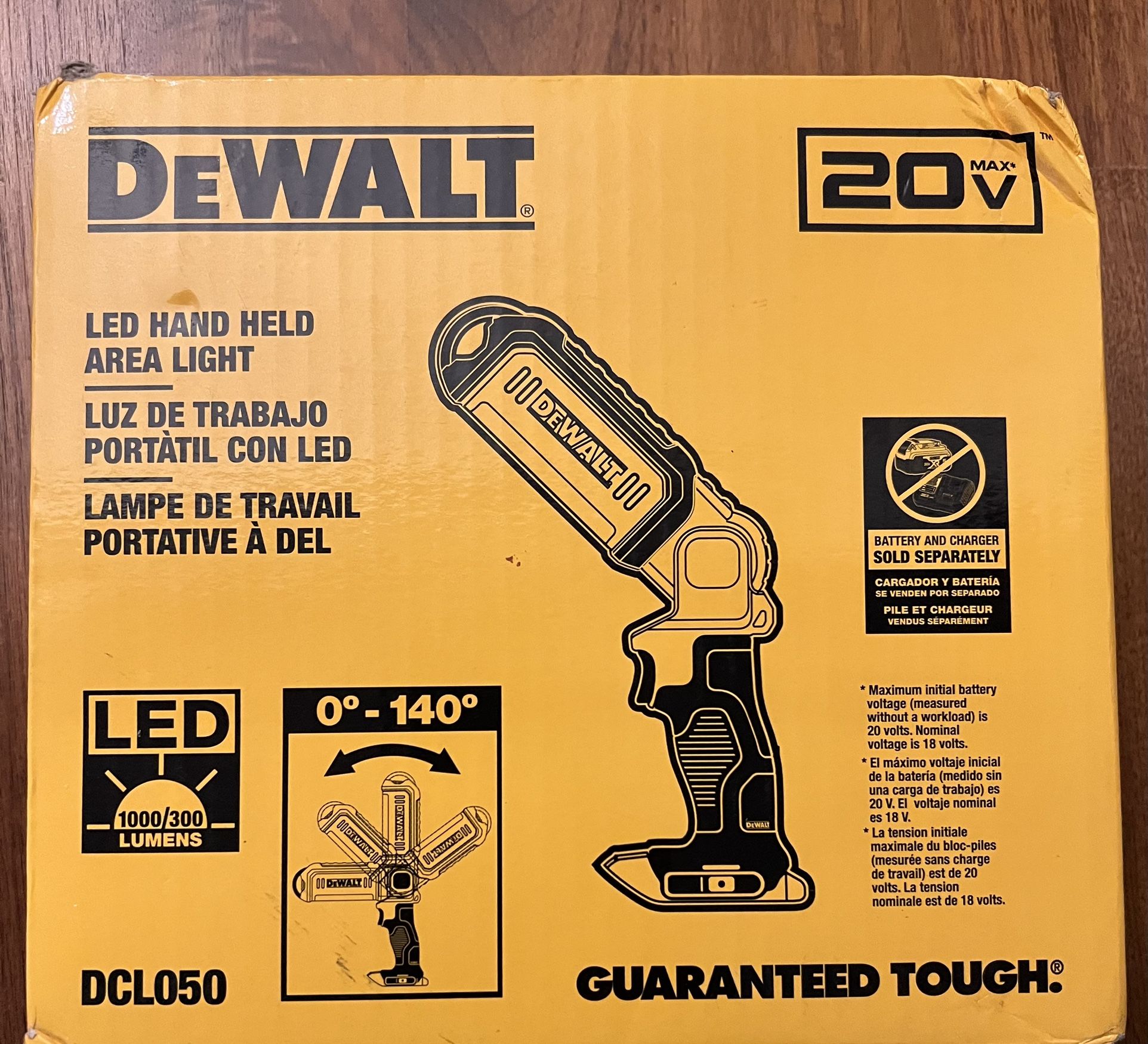 DEWALT 20V MAX LED Work Light (tool only)