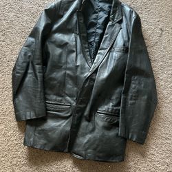 Leather Jacket, Size Large