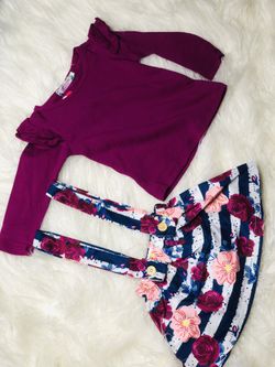 Brand New floral Overalls 12-18 months