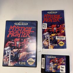 Mystical Fighter Sega Genesis Complete RARE