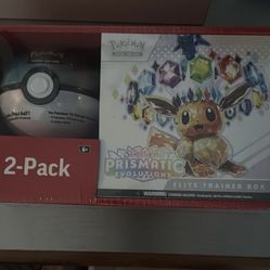 Pokemon Prismatic Evolutions ETB/Pokeball Tin Combo