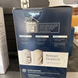 Keypad deadbolt