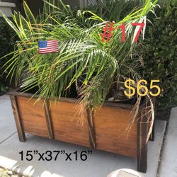 Wood Planter Box Garden Raised Herb Pots Organic