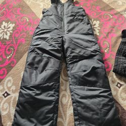 Snow Bib/pants & Boots/ New And One Time Use