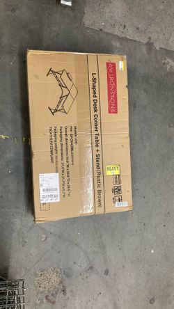L SHAPED DESK CORNER TABLE PLUS STAND 