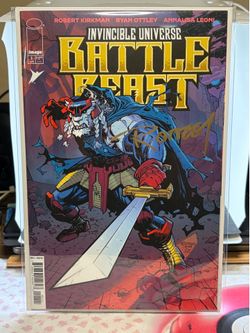 Battle Beast #1 Signed by Ryan Ottley Gold Auto NM
