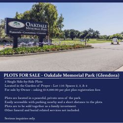 Burial Plots for Sale - Oakdale Memorial Park (Glendora, CA)