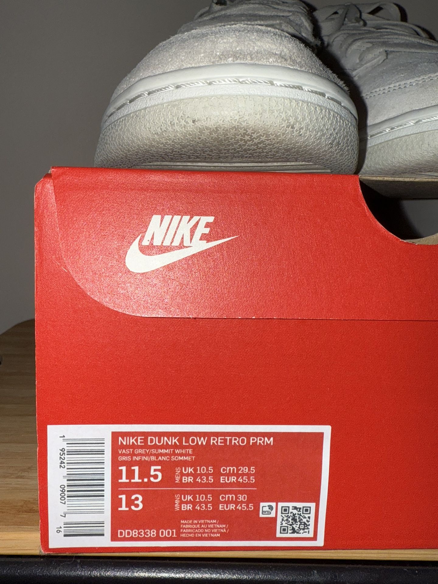 Nike Dunk Low Vast Grey 11.5