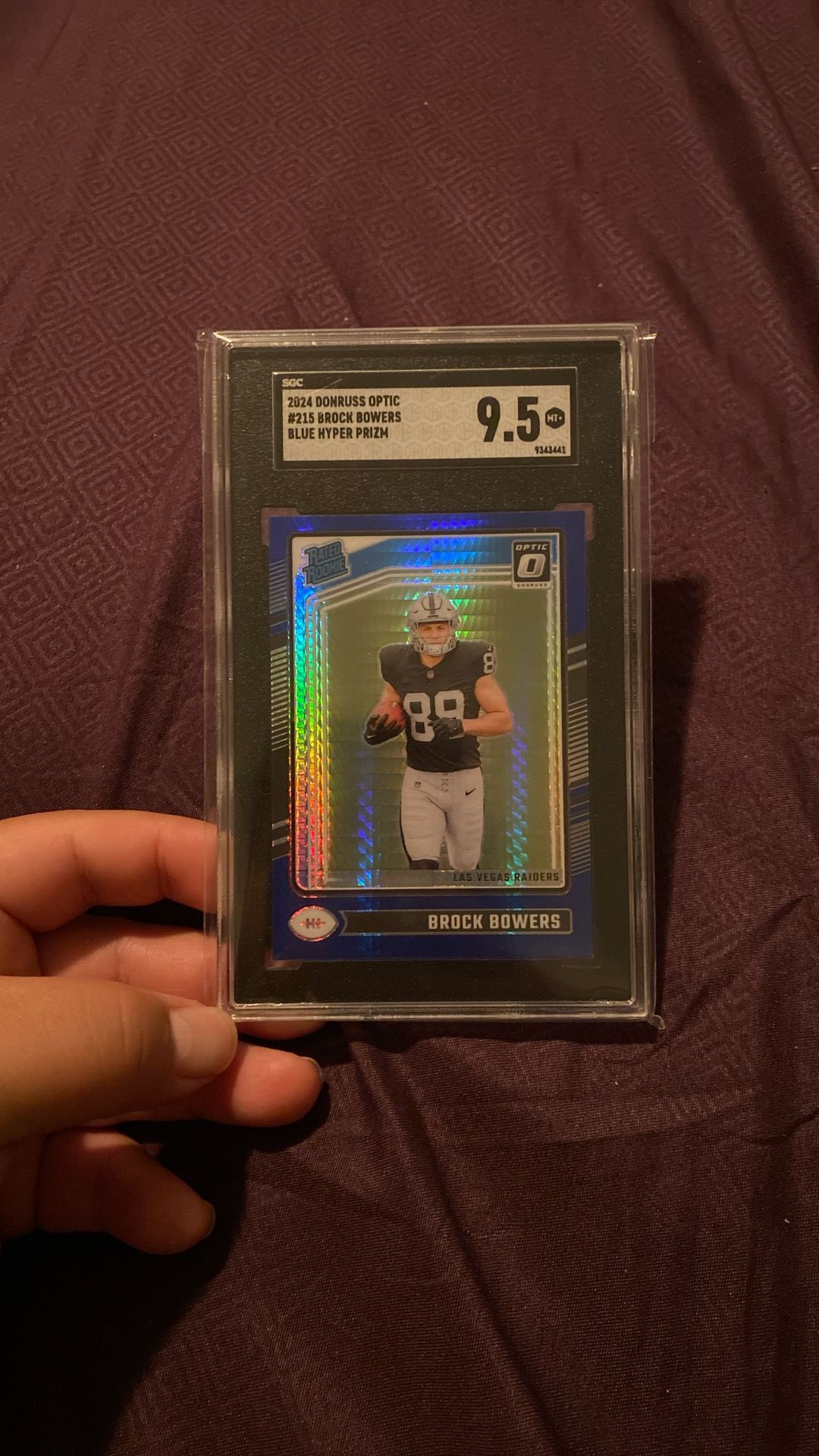 SGC 9.5 Mint+ Brock bowers Rated Rookie Card 