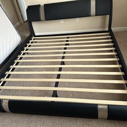 Bed With Bed Frame And Mattress