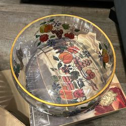 Fruit painted bowl