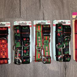 5 Dog Leashes & Collar Sets Bundle (New, Multiple Designs)