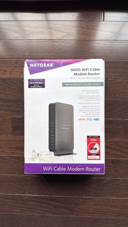 NETGEAR N600 WiFi Cable Modem Router