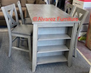 Counter height dining table set
