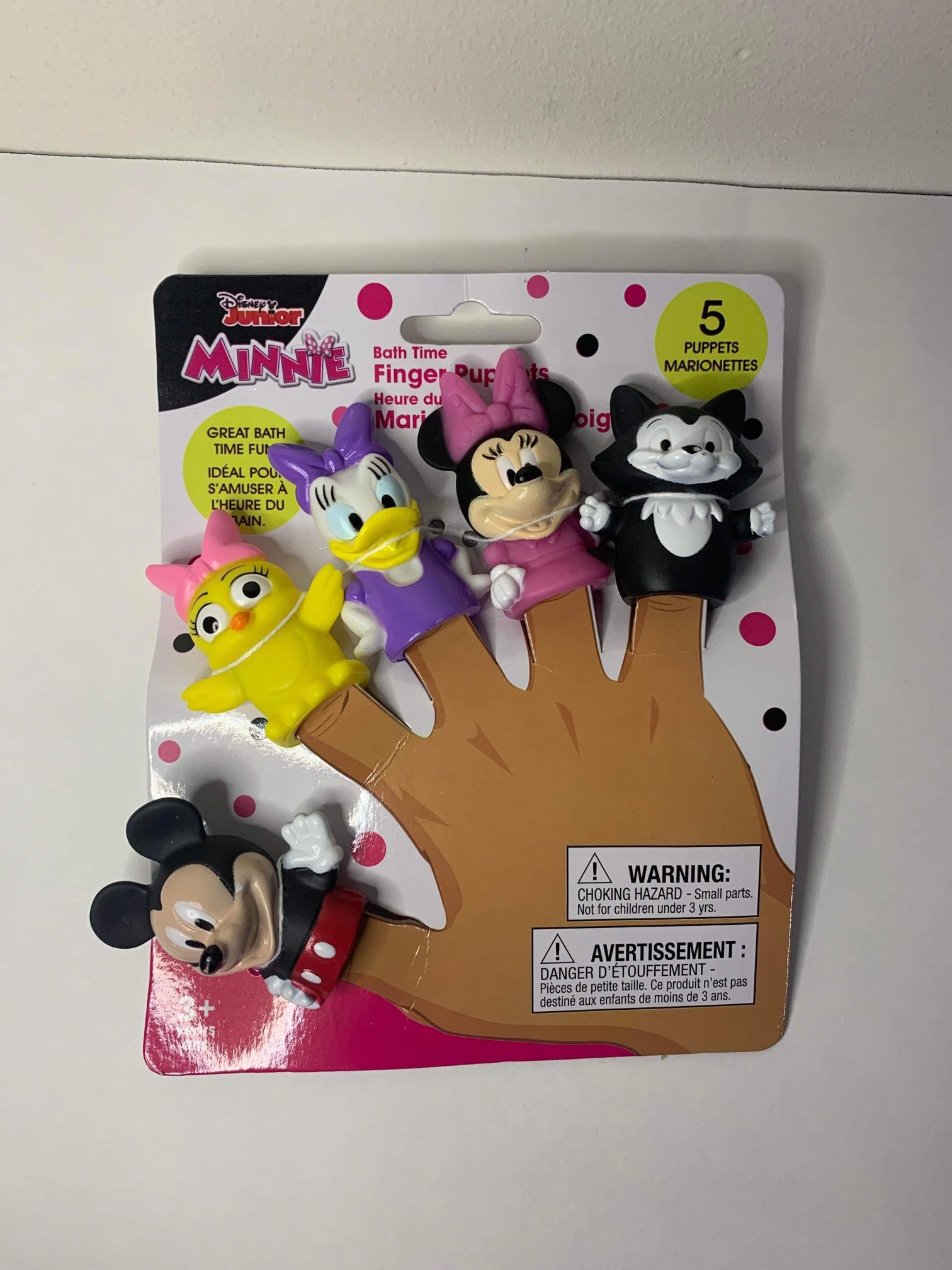 Disney Junior Minnie Bath Time Finger Puppets