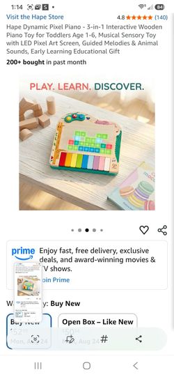 Hape Dynamic Pixel Piano  Toy