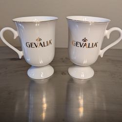 Collectable Gevalia White and Gold Cup(2)