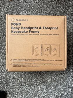 Baby hand, print and footprint keepsake frame