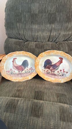 Rooster Collector Plates
