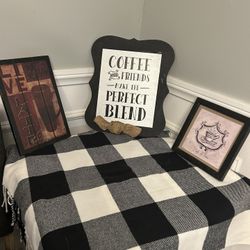 Kitchen Coffee Wall Frames Decor