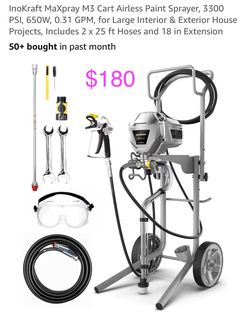 InoKraft MaXpray M3 Cart Airless Paint Sprayer