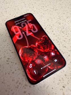 Apple iPhone with White Frame
