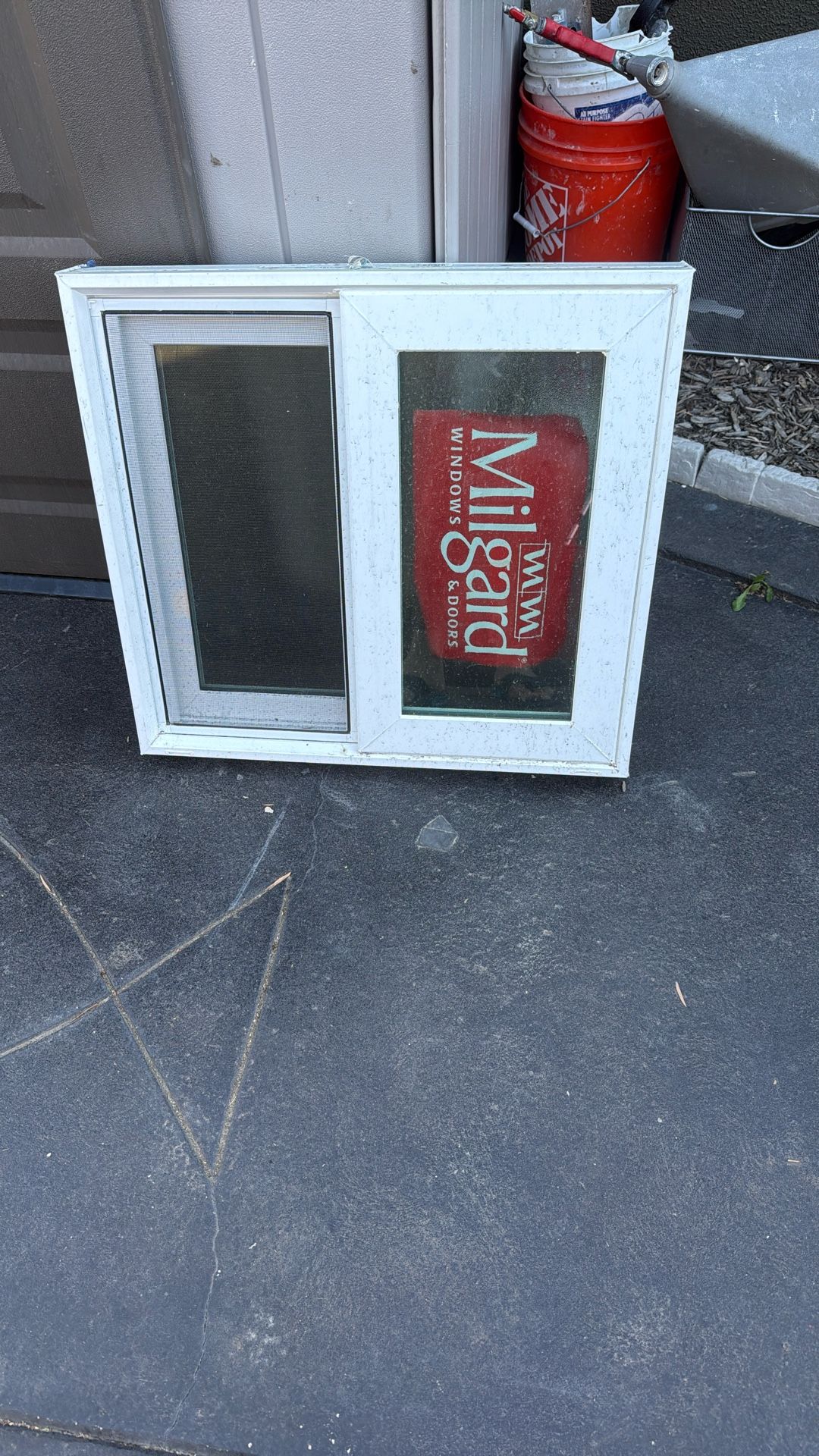 Brand New Milgard Window With Obscure Glass