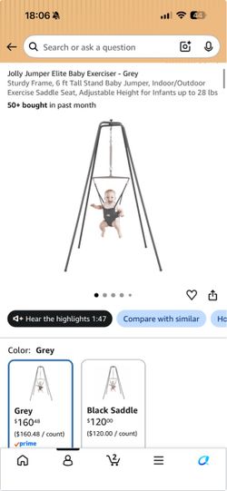 Jolly Jumper Elite Baby Exerciser Grey