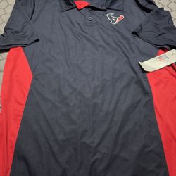 Houston Texans Large nfl team apparel dri-fit polo
