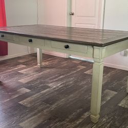 Bolanburg Dining Table with 6 Storage Drawers