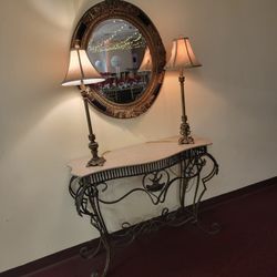 Console Table Mirror Lamps