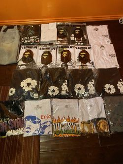 Bape Shirts,  Alocs Shirts, Gallery Dept, Denim Tears, Amiri Pants