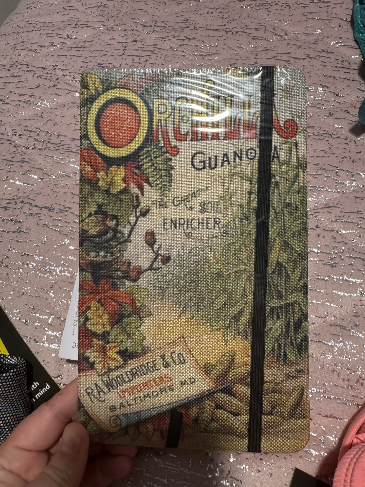 New Fabric Journal With Elastic Garden Enricher