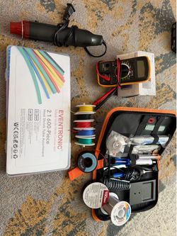 Complete Electronics Soldering Kit - Multimeter, Heat Gun, Heat Shrink Tubing & Wires