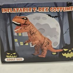 Halloween T-REX Dinosaur Inflatable Costume Adult Suit 