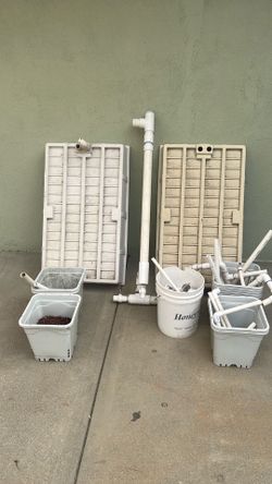 Hydroponic Grow Beds and Piping