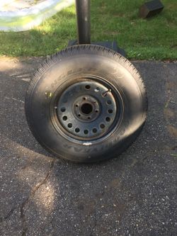 Gently used spare tire