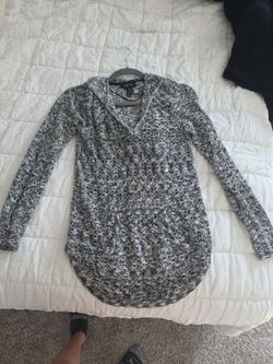 Knit Hooded Sweater