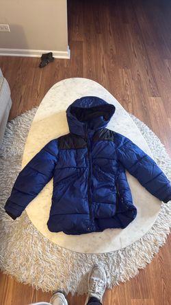 Zara blue winter jacket size 9