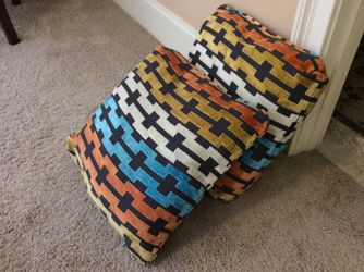Two large beautiful pillows