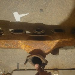 1951 Chevy 235 Rusty Metal Car Exhaust Manifold