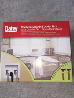 BRAND NEW~WASHING MACHINE OUTLET BOX WITH BRASS VALVES