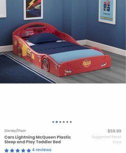 NEW Cars toddler bedframe (Mattress sold separately)