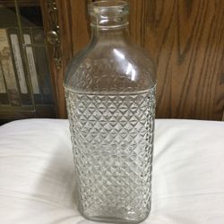Antique Clear Glass Sanford Quart Size Fountain Pen Ink Bottle