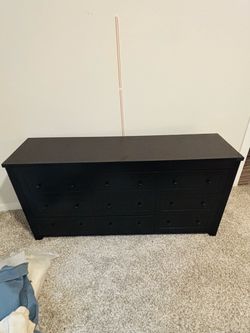 Black Dresser with 9 Draws